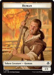 Spirit // Human (0002) Double-Sided Token [Innistrad Remastered Tokens] | Devastation Store