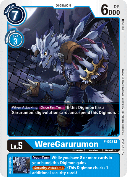 WereGarurumon [P-008] [Promotional Cards] | Devastation Store