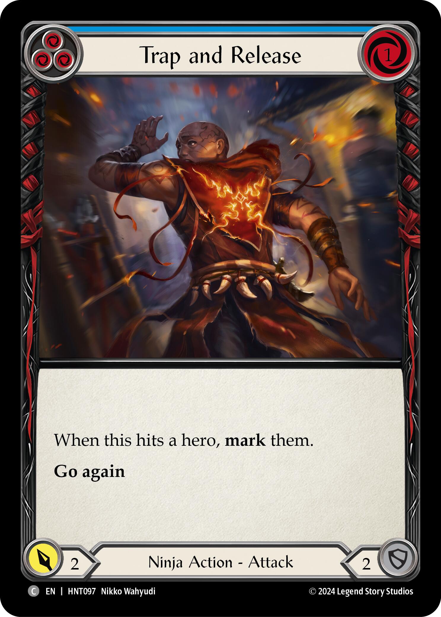 Trap and Release (Blue) [HNT097] (The Hunted)  Rainbow Foil | Devastation Store