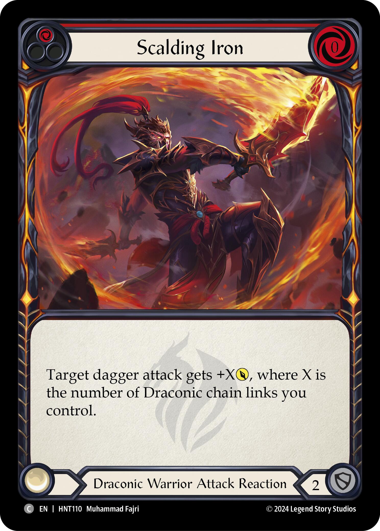 Scalding Iron (Red) [HNT110] (The Hunted)  Rainbow Foil | Devastation Store