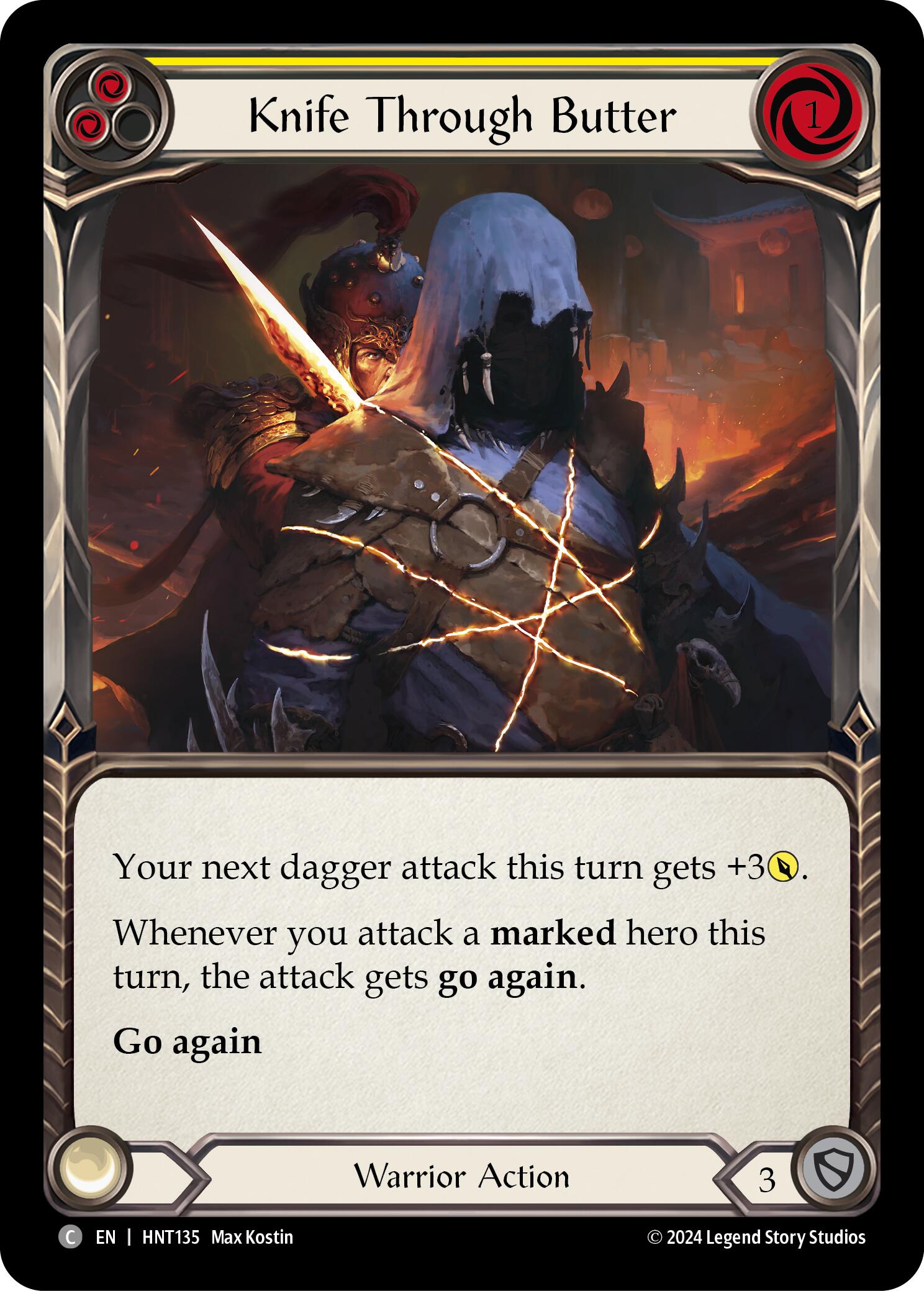 Knife through Butter (Yellow) [HNT135] (The Hunted) | Devastation Store