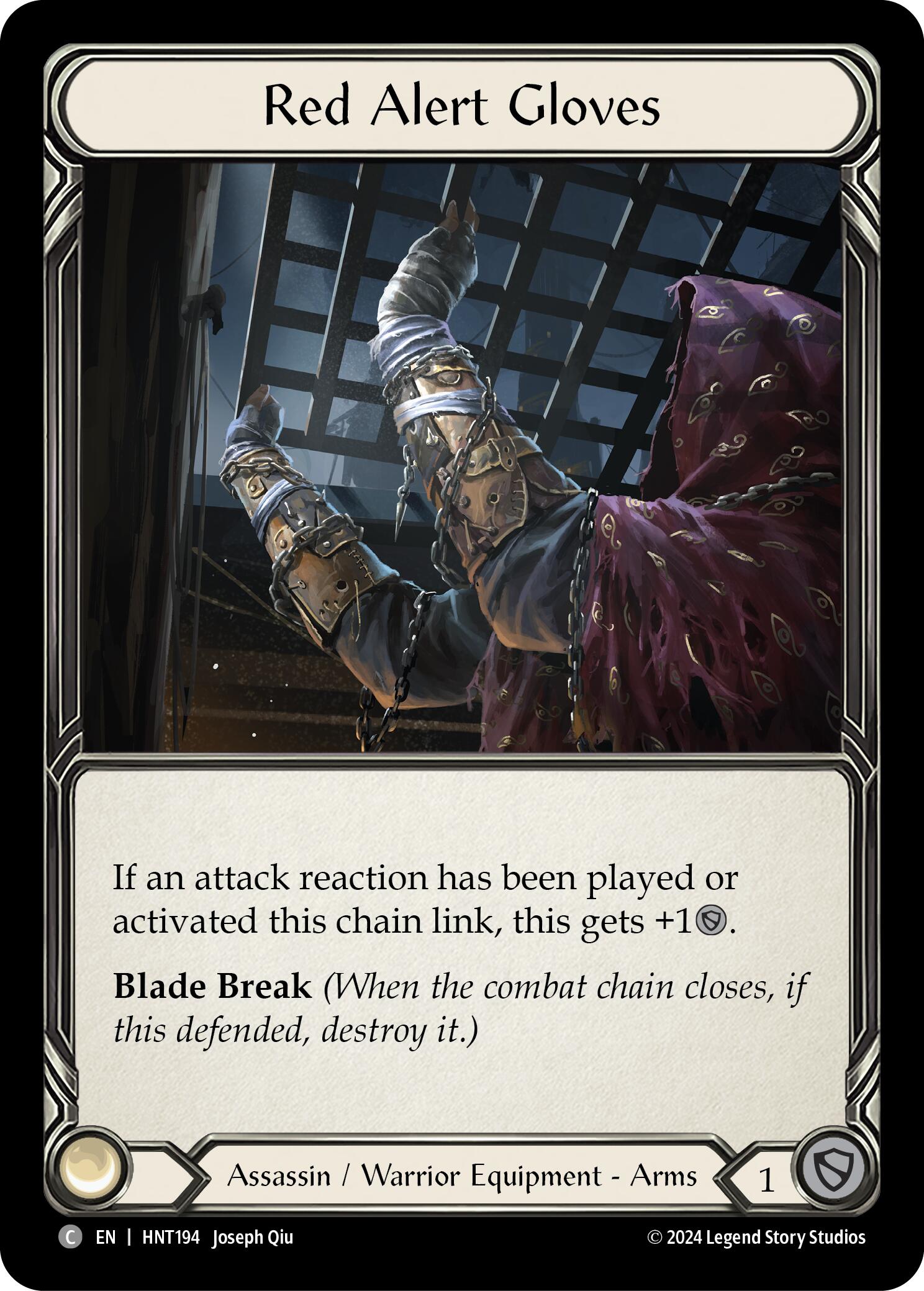 Red Alert Gloves [HNT194] (The Hunted)  Cold Foil | Devastation Store