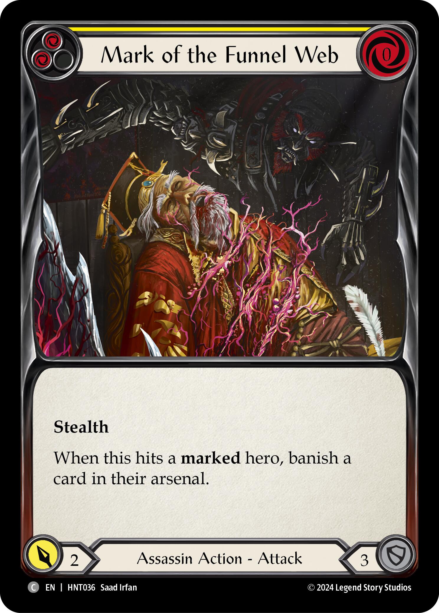 Mark of the Funnel Web (Yellow) [HNT036] (The Hunted) | Devastation Store