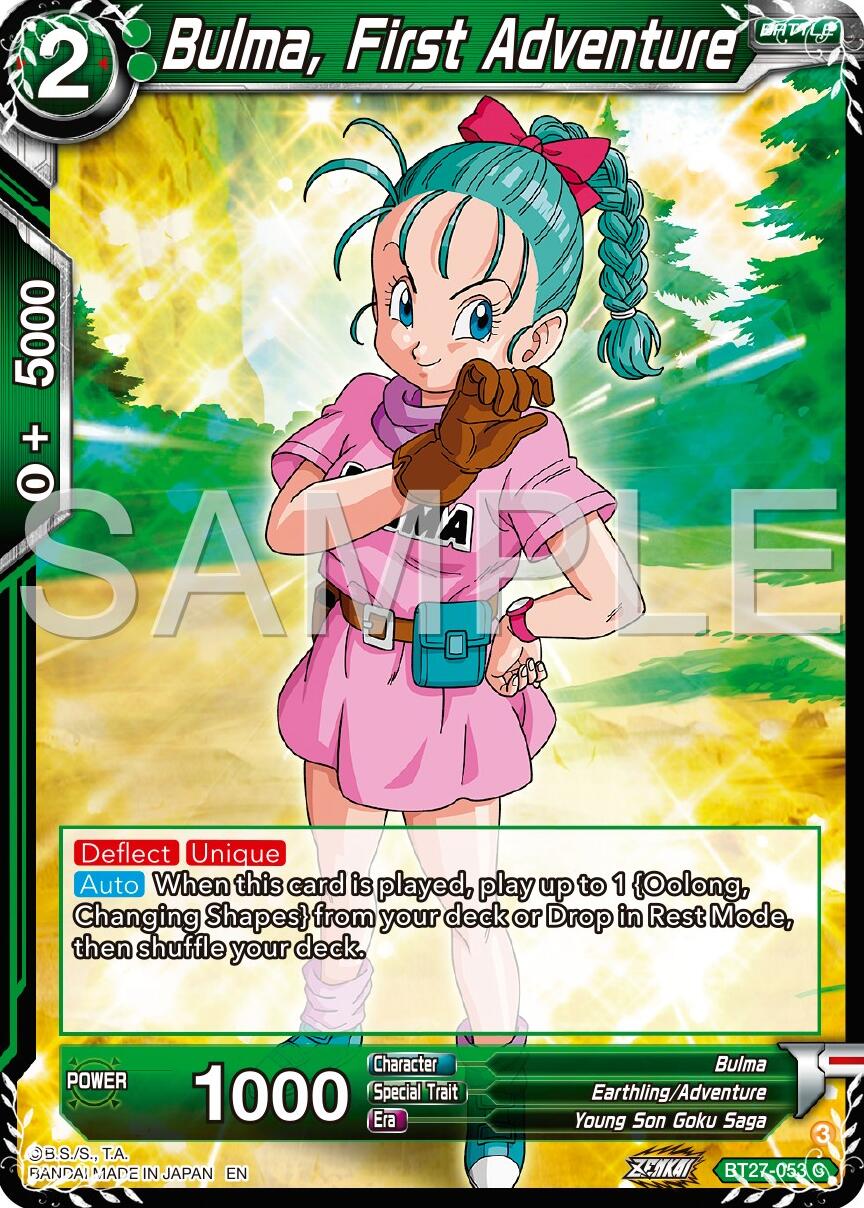 Bulma, First Adventure (BT27-053) [History of Z] | Devastation Store