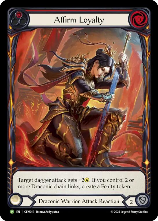 Affirm Loyalty [GEM012] (GEM Pack 1)  Rainbow Foil | Devastation Store