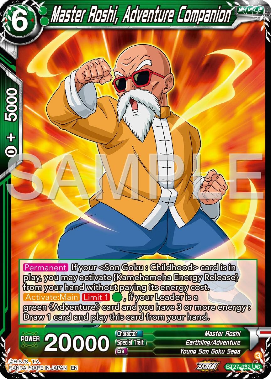 Master Roshi, Adventure Companion (BT27-052) [History of Z] | Devastation Store