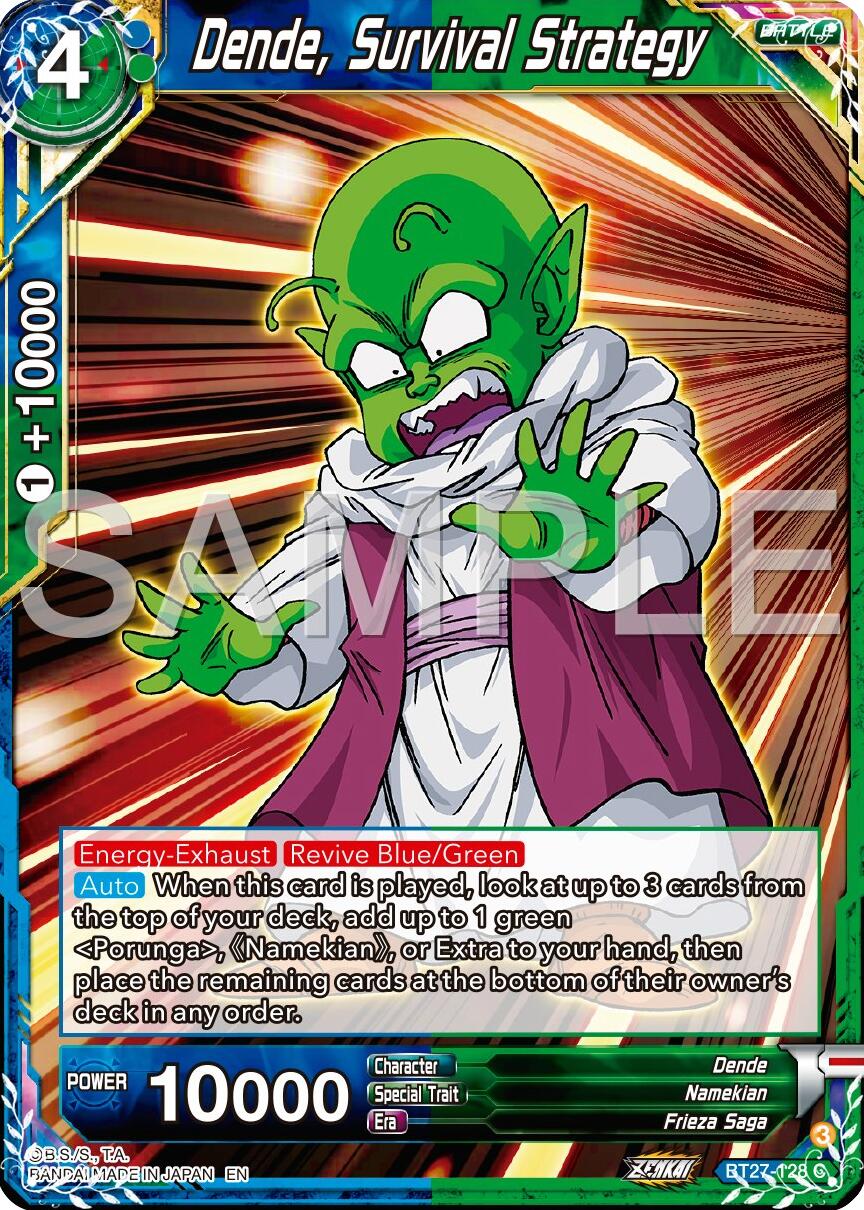Dende, Survival Strategy (BT27-128) [History of Z] | Devastation Store