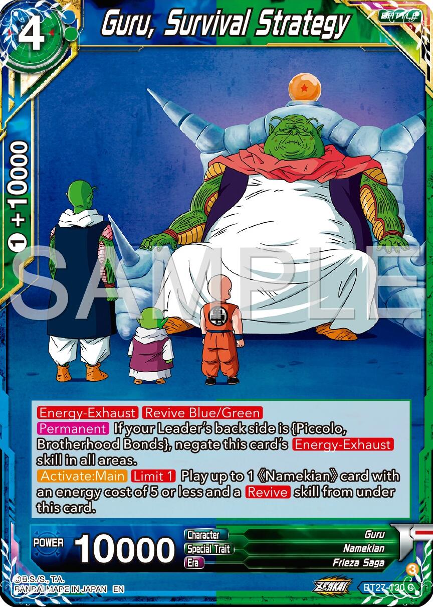 Guru, Survival Strategy (BT27-130) [History of Z] | Devastation Store