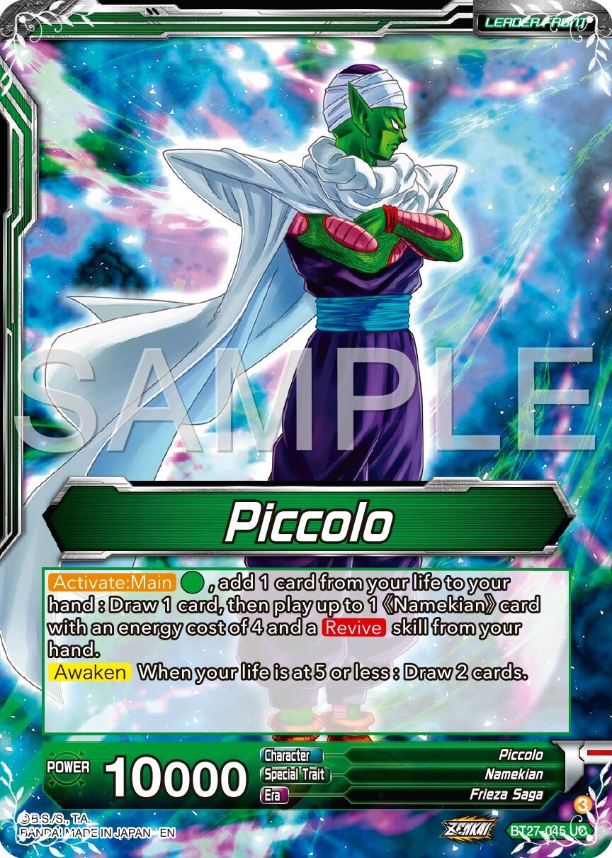 Piccolo // Piccolo, Brotherhood Bands (BT27-045) [History of Z] | Devastation Store