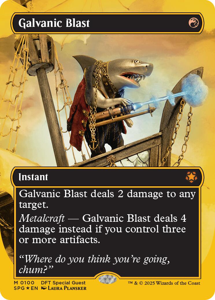 Galvanic Blast (Borderless) (First-Place Foil) [Aetherdrift Special Guests] | Devastation Store