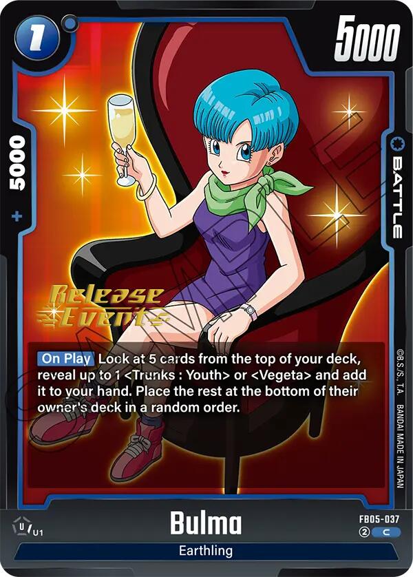 Bulma [New Adventure Release Event Cards] | Devastation Store