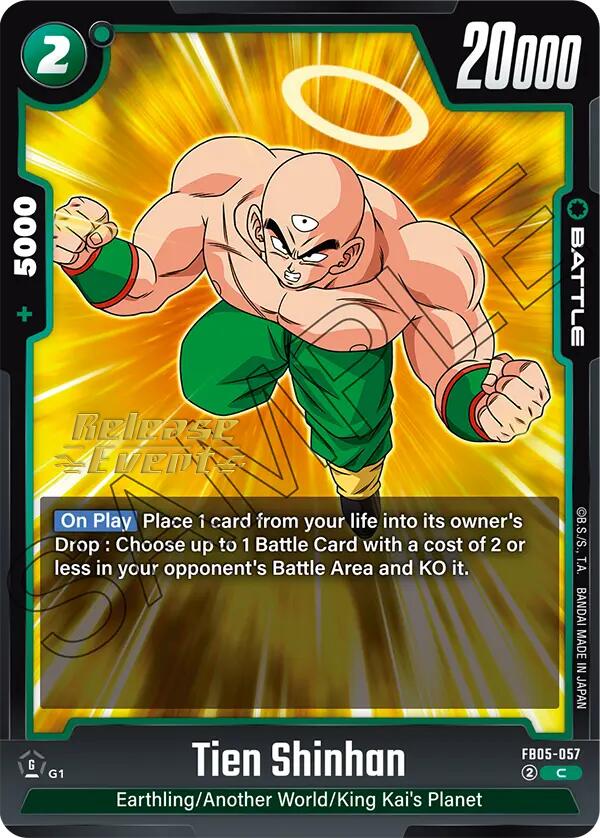 Tien Shinhan (FB05-057) [New Adventure Release Event Cards] | Devastation Store