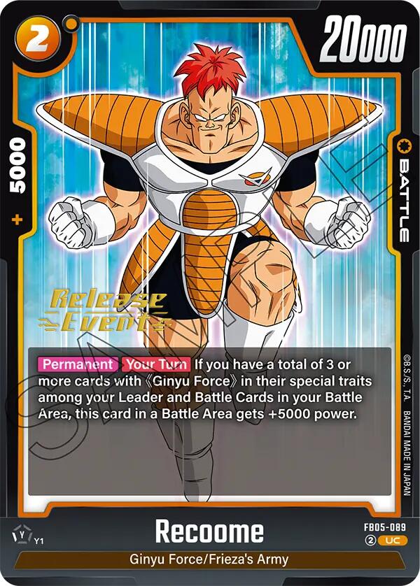 Recoome [New Adventure Release Event Cards] | Devastation Store
