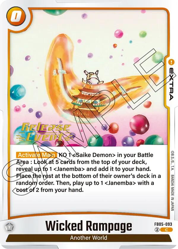 Wicked Rampage [New Adventure Release Event Cards] | Devastation Store