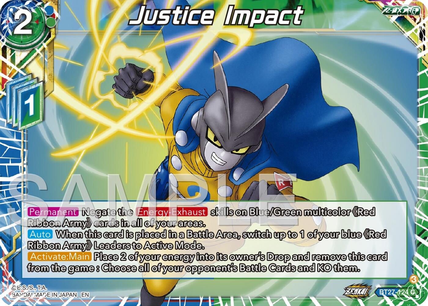 Justice Impact (BT27-124) [History of Z] | Devastation Store