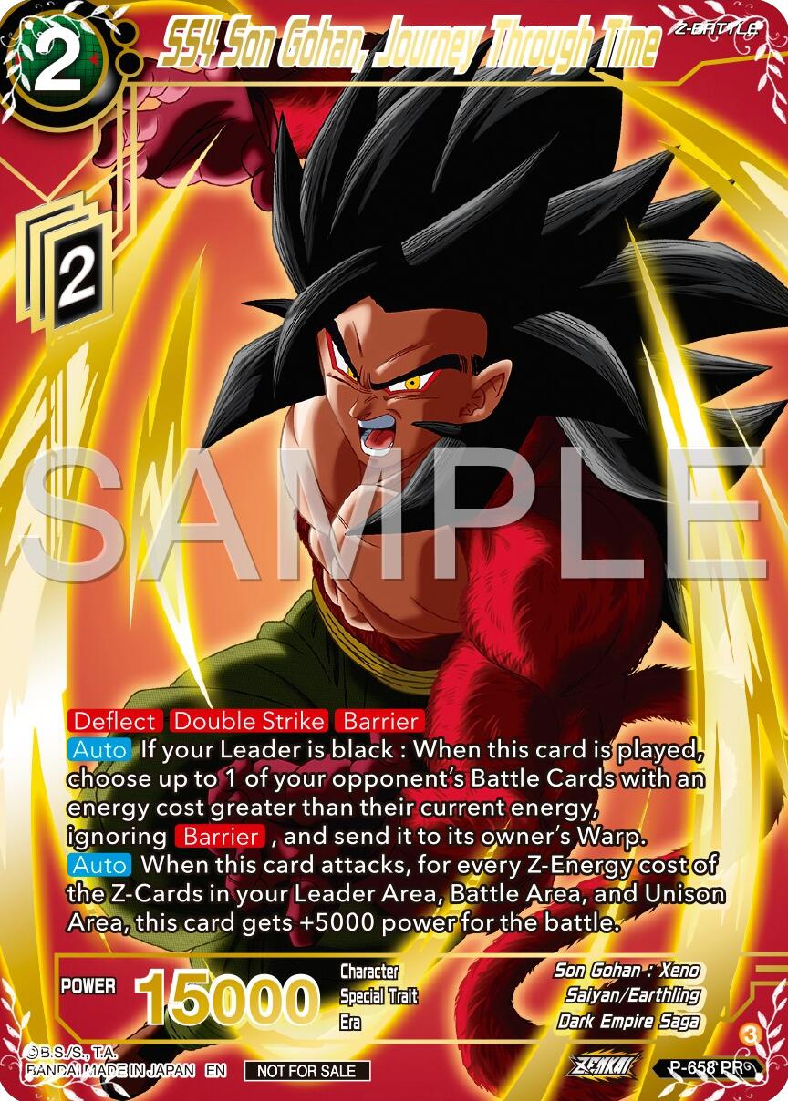 SS4 Son Gohan, Journey Through Time (Gold Stamped) (P-658) [Promotion Cards] | Devastation Store