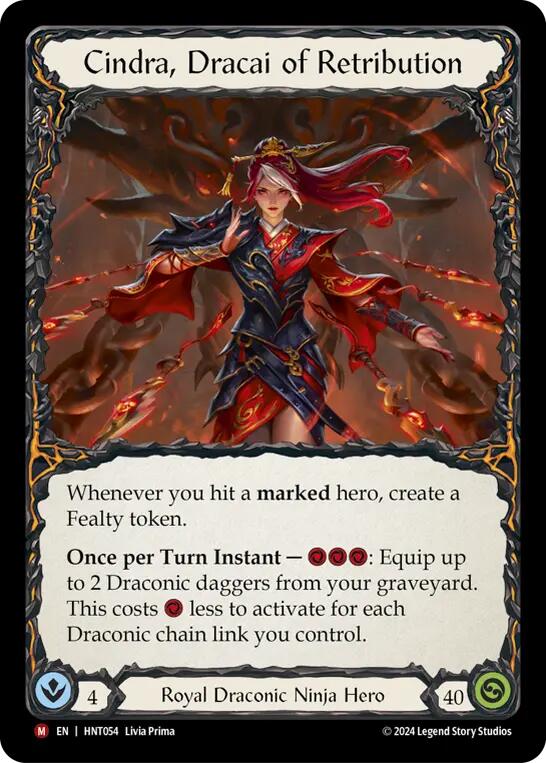 Cindra, Dracai of Retribution [HNT054] (The Hunted) | Devastation Store