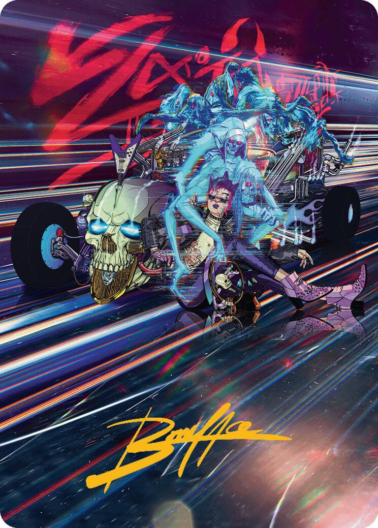 Midnight Mangler Art Card (Gold-Stamped Signature) [Aetherdrift Art Series] | Devastation Store