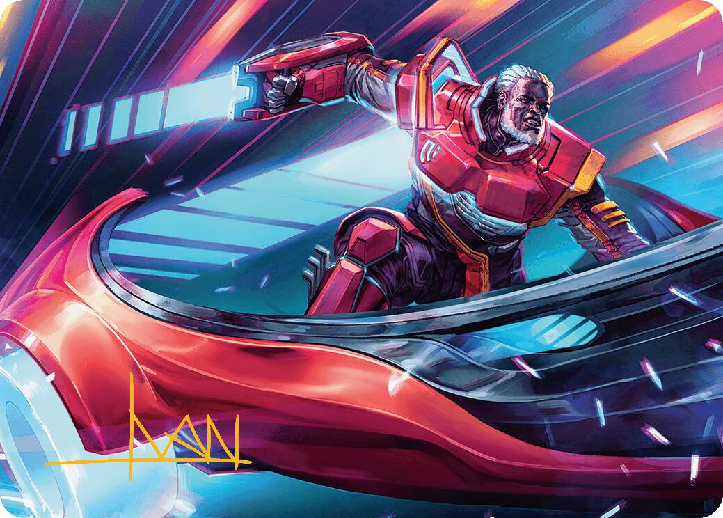 Kolodin, Triumph Caster Art Card (Gold-Stamped Signature) [Aetherdrift Art Series] | Devastation Store