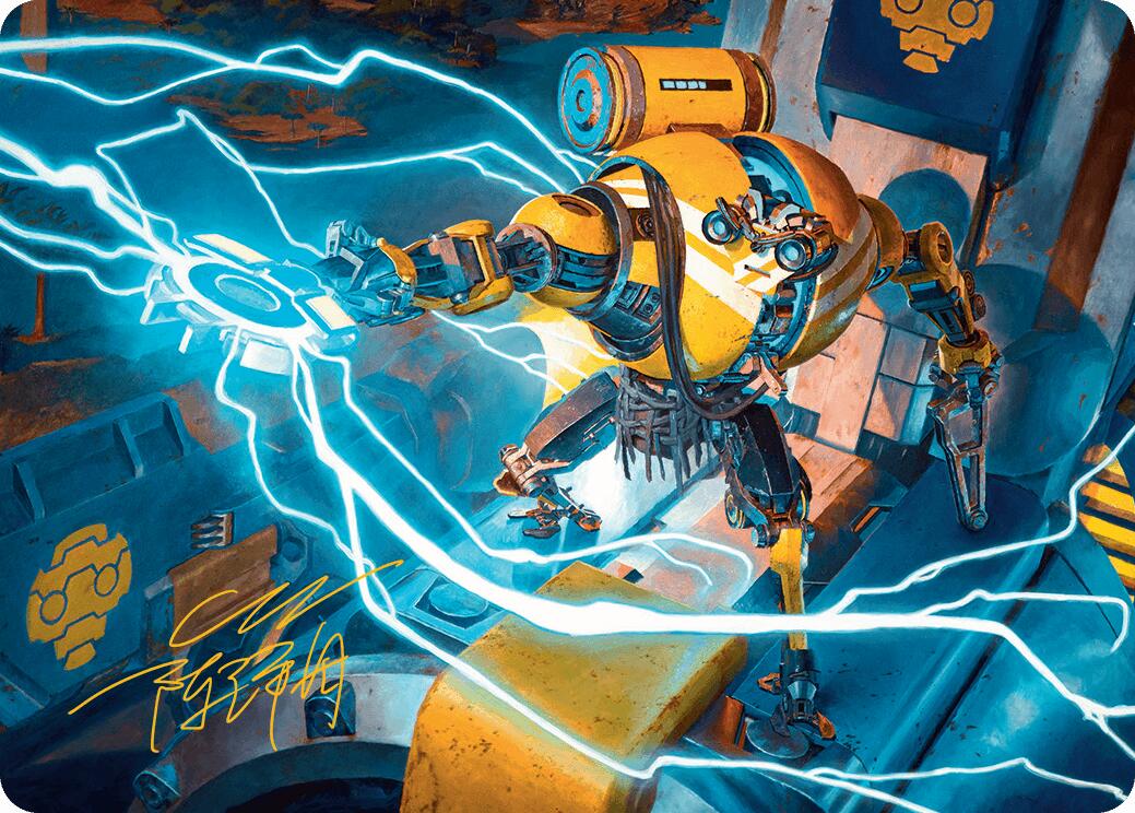 Mendicant Core, Guidelight Art Card (12/54) (Gold-Stamped Signature) [Aetherdrift Art Series] | Devastation Store