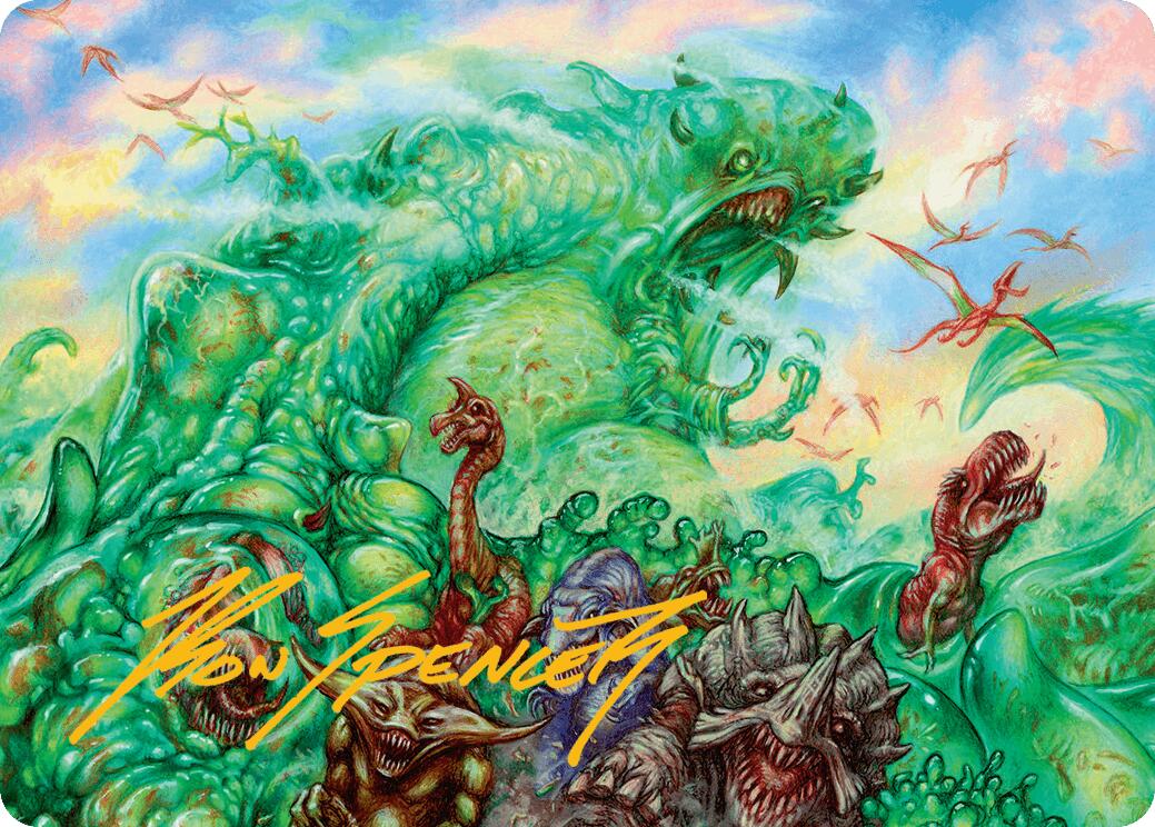 Mimeoplasm, Revered One Art Card (Gold-Stamped Signature) [Aetherdrift Art Series] | Devastation Store