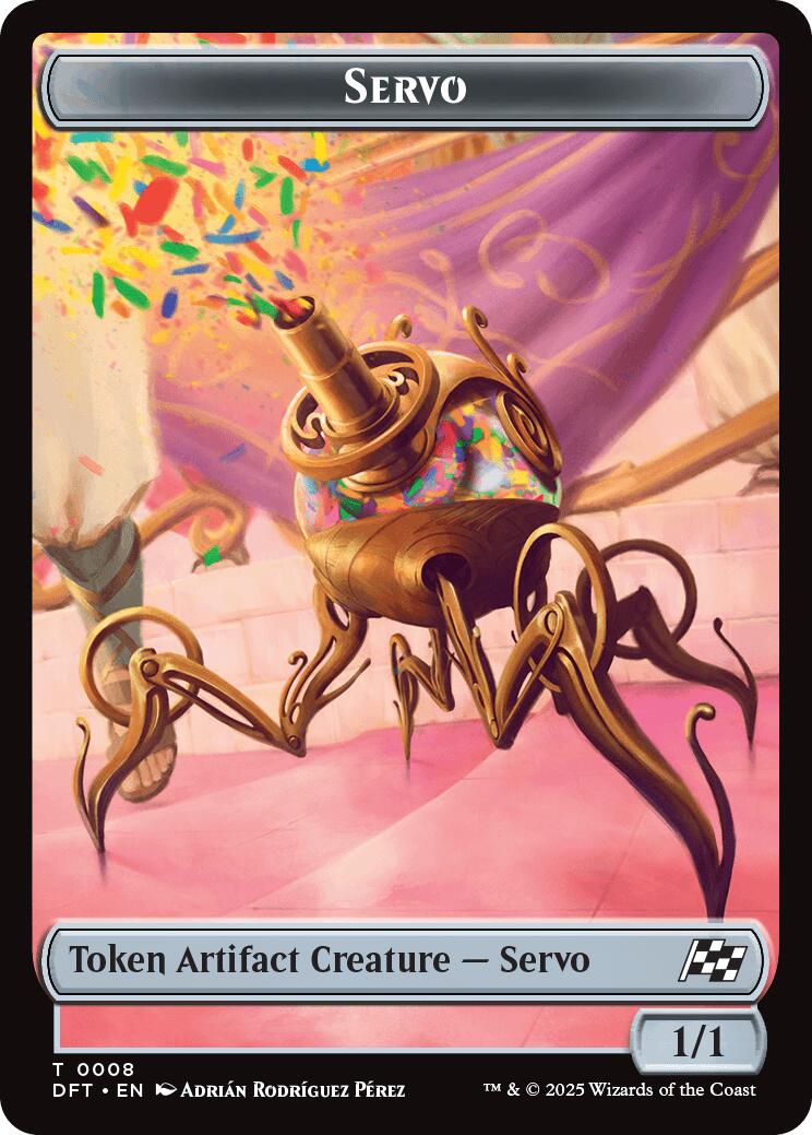 Servo // Thopter (0009) Double-Sided Token [Aetherdrift Tokens] | Devastation Store