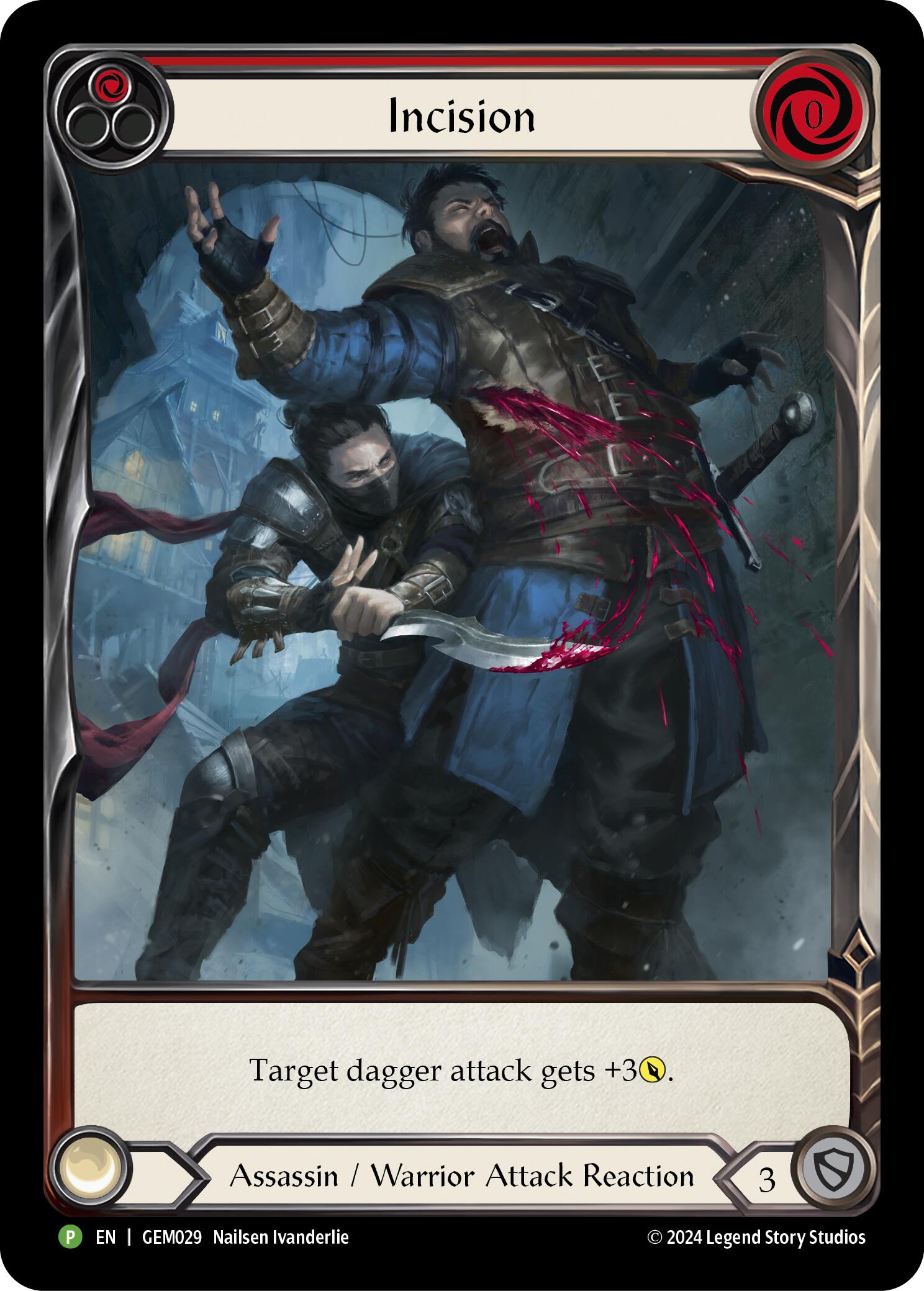 Incision (Red) [GEM029] (GEM Pack 1)  Rainbow Foil | Devastation Store