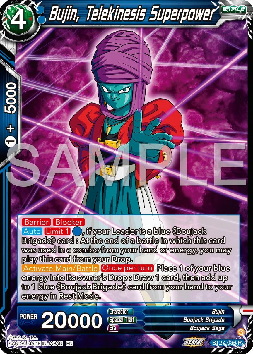 Bujin, Telekinesis Superpower (BT27-036) [History of Z] | Devastation Store