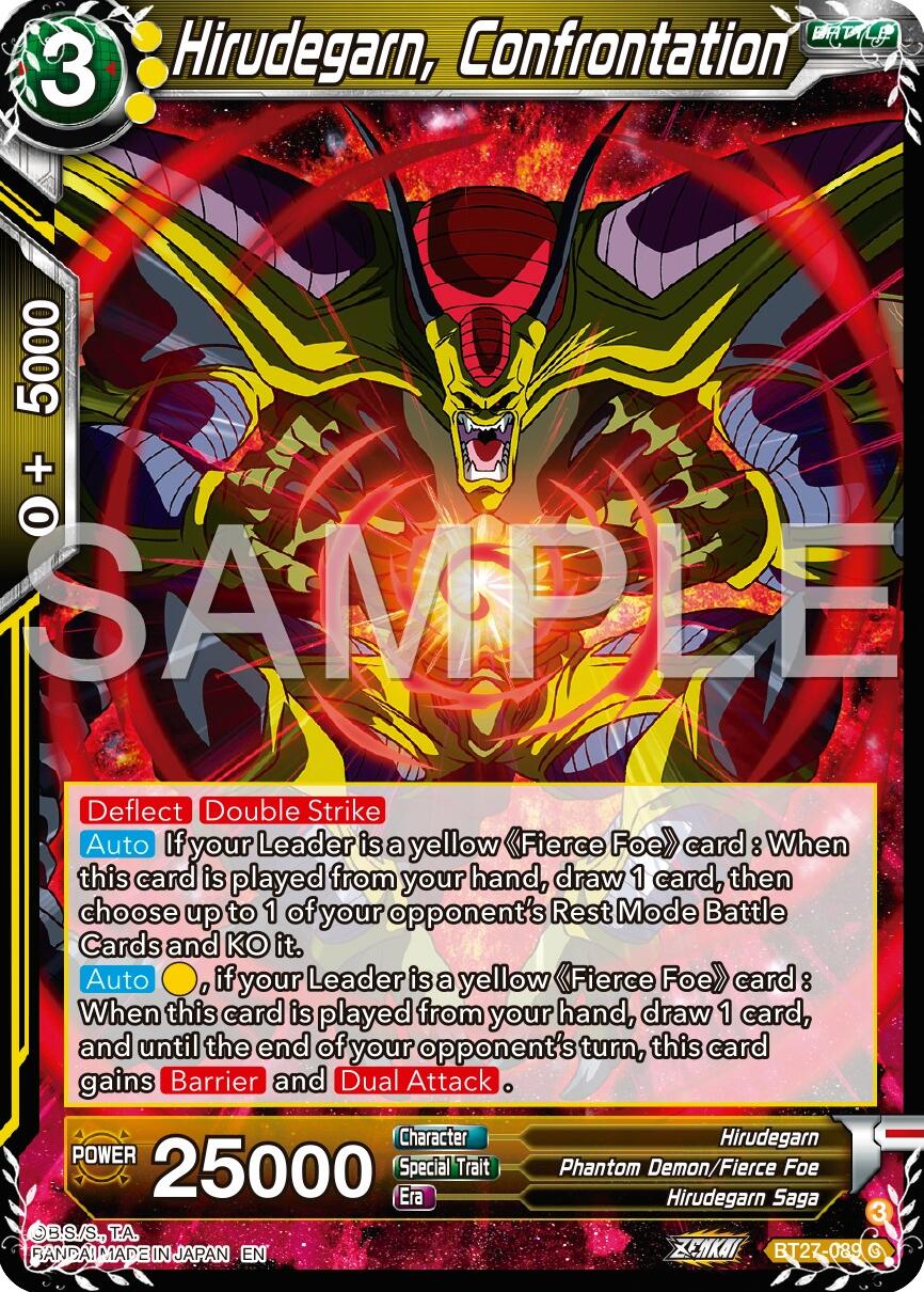 Hirudegarn, Confrontation (BT27-089) [History of Z] | Devastation Store