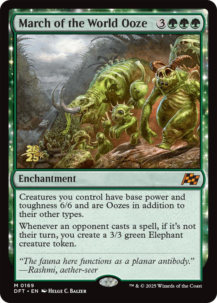 March of the World Ooze [Aetherdrift Prerelease Promos] | Devastation Store