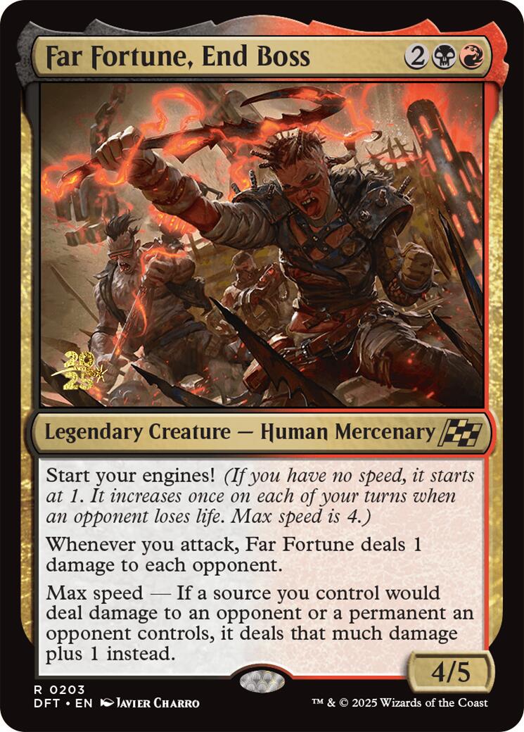 Far fortune, End Boss [Aetherdrift Prerelease Promos] | Devastation Store