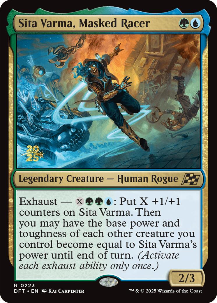 Sita Varma, Masked Racer [Aetherdrift Prerelease Promos] | Devastation Store