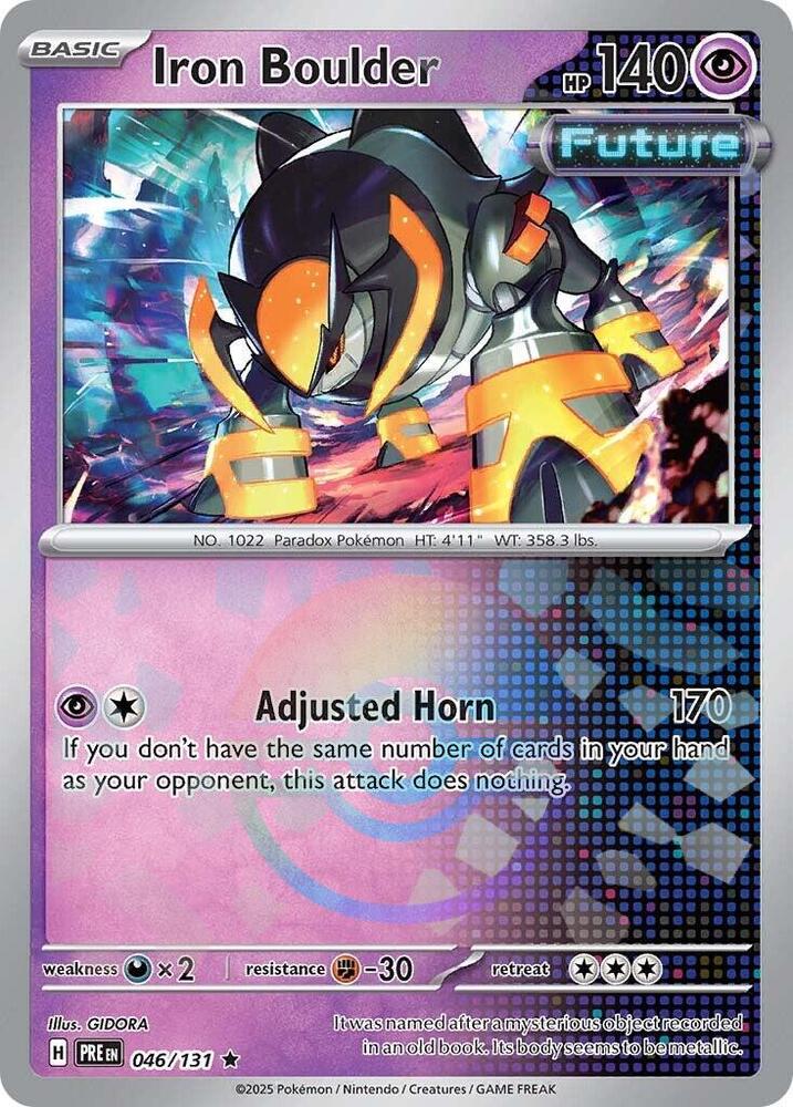 Iron Boulder (046/131) (Poke Ball Pattern) [Scarlet & Violet: Prismatic Evolutions] | Devastation Store
