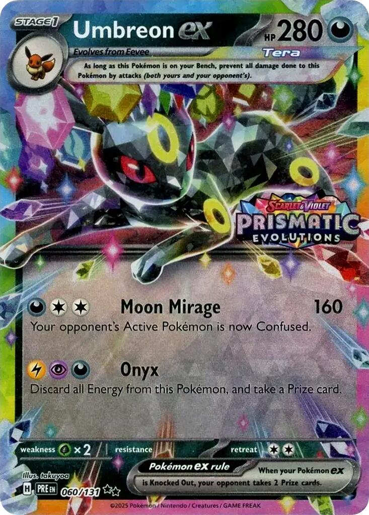 Umbreon ex (060/131) (Prismatic Evolutions Stamp) [Scarlet & Violet: Prismatic Evolutions] | Devastation Store