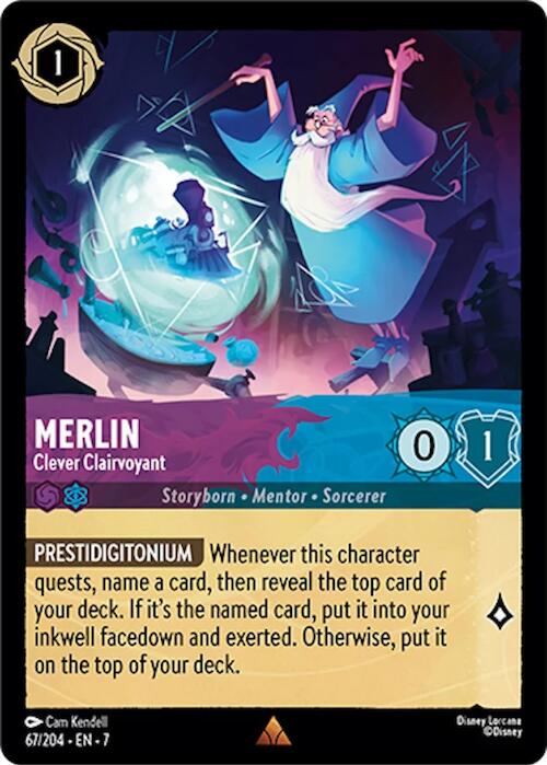 Merlin - Clever Clairvoyant (67/204) [Archazia's Island] | Devastation Store