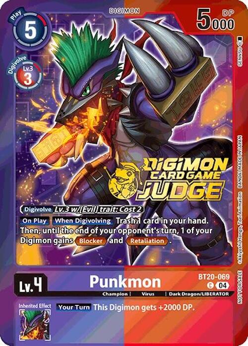 Punkmon [BT20-069] (Judge Pack 2025 Wave 1) [Release Special Booster Ver.2.5 Promos] | Devastation Store
