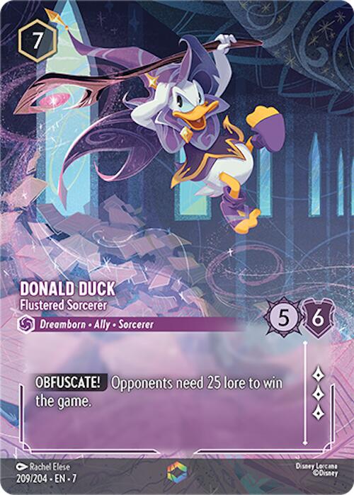 Donald Duck - Flustered Sorcerer (Enchanted) (209/204) [Archazia's Island] | Devastation Store