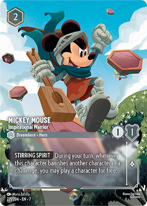 Mickey Mouse - Inspirational Warrior (Enchanted) (221/204) [Archazia's Island] | Devastation Store