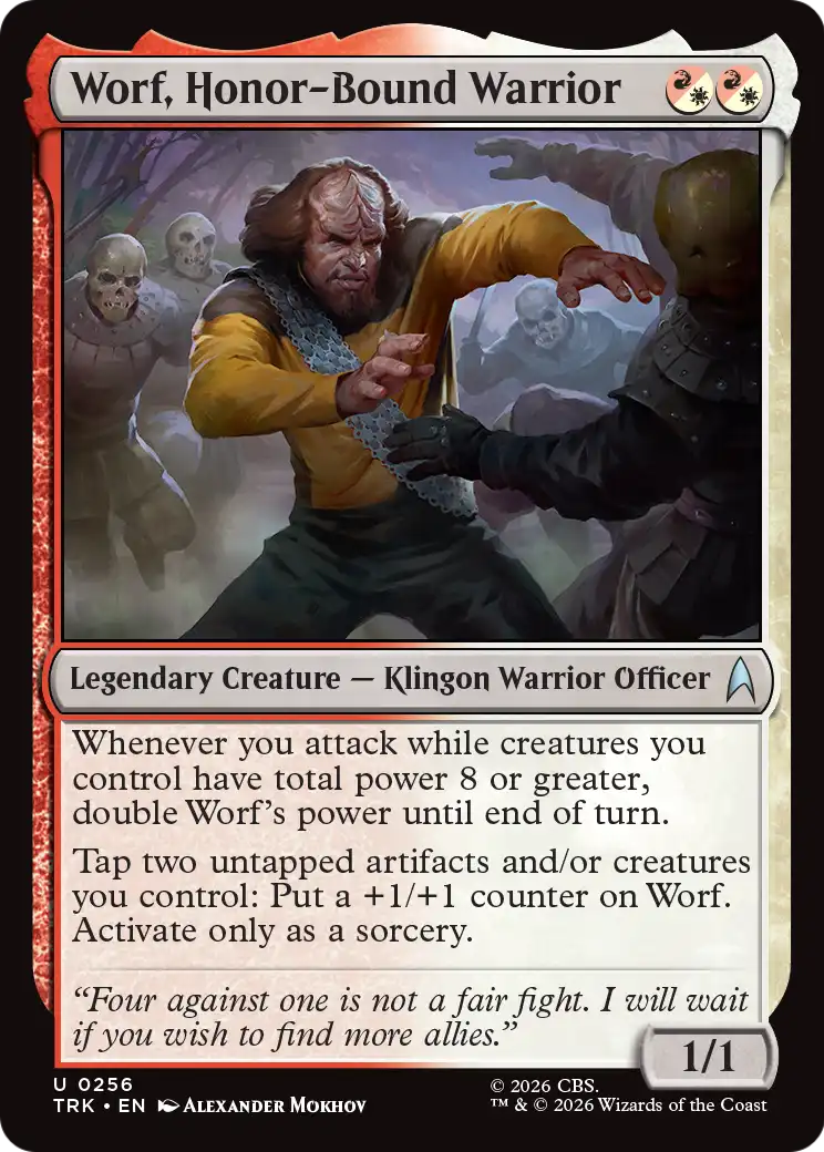 Worf, Honor-Bound Warrior [Star Trek] | Devastation Store