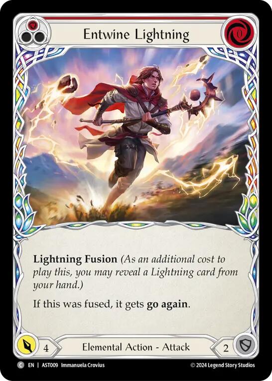 Entwine Lightning (Red) [AST009] (Armory Deck: Aurora) | Devastation Store
