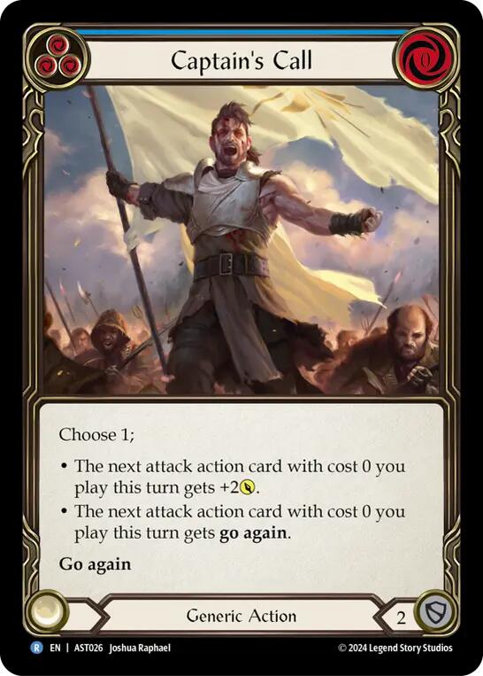 Captain's Call (Blue) [AST026] (Armory Deck: Aurora) | Devastation Store