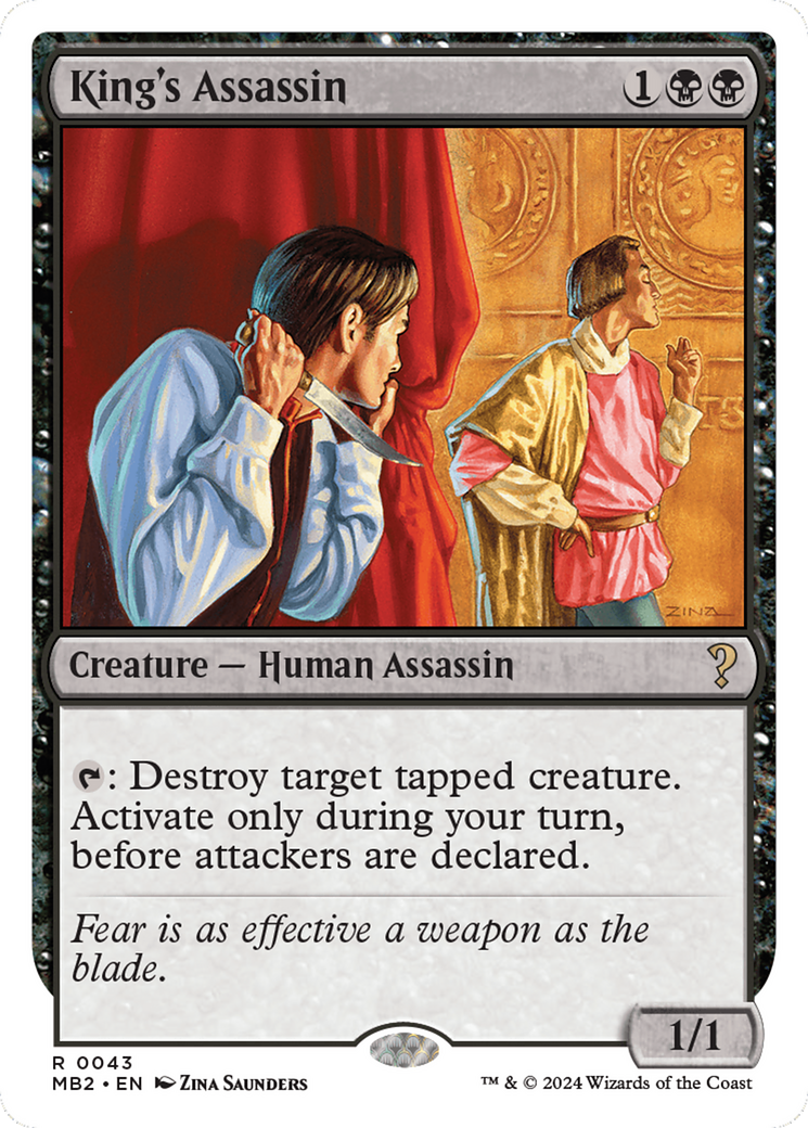 King's Assassin (White Border) [Mystery Booster 2] | Devastation Store