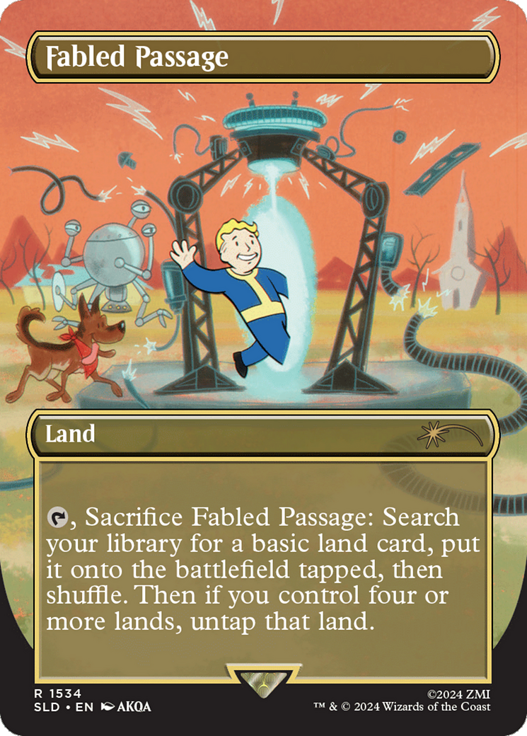 Fabled Passage (1534) (Rainbow Foil) [Secret Lair Drop Series] | Devastation Store