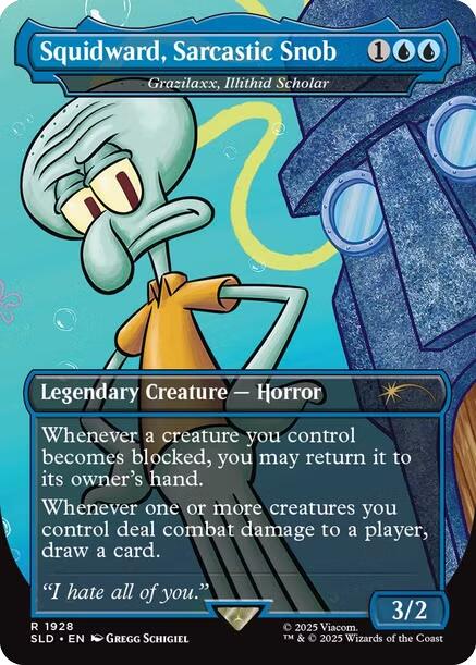 Squidward, Sarcastic Snob - Grazilaxx, Illithid Scholar [Secret Lair Drop Series] | Devastation Store