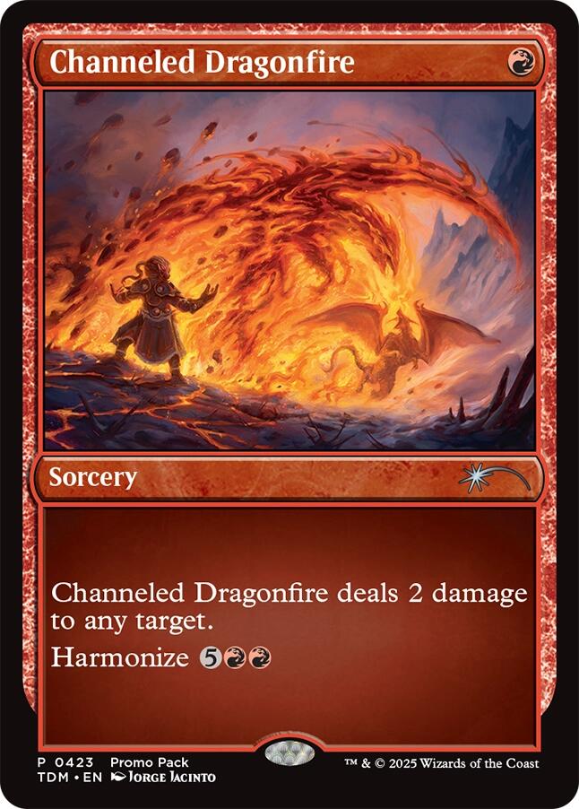 Channeled Dragonfire [Tarkir: Dragonstorm Promos] | Devastation Store