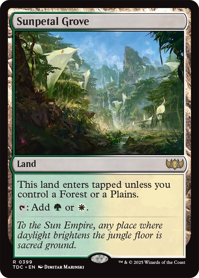 Sunpetal Grove [Tarkir: Dragonstorm Commander] | Devastation Store