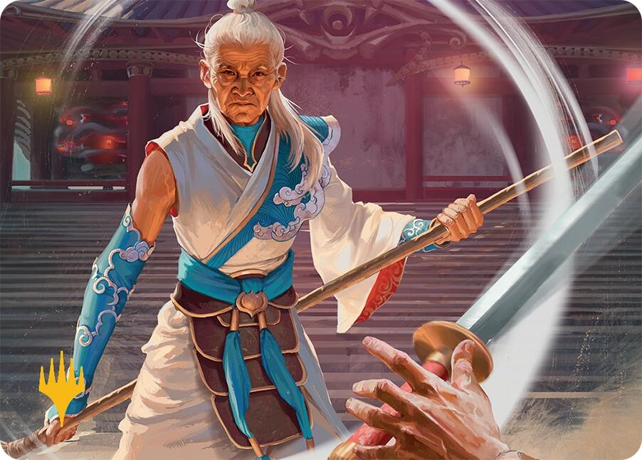 Humbling Elder Art Card (7/54) (Gold-Stamped Signature) [Tarkir: Dragonstorm Art Series] | Devastation Store