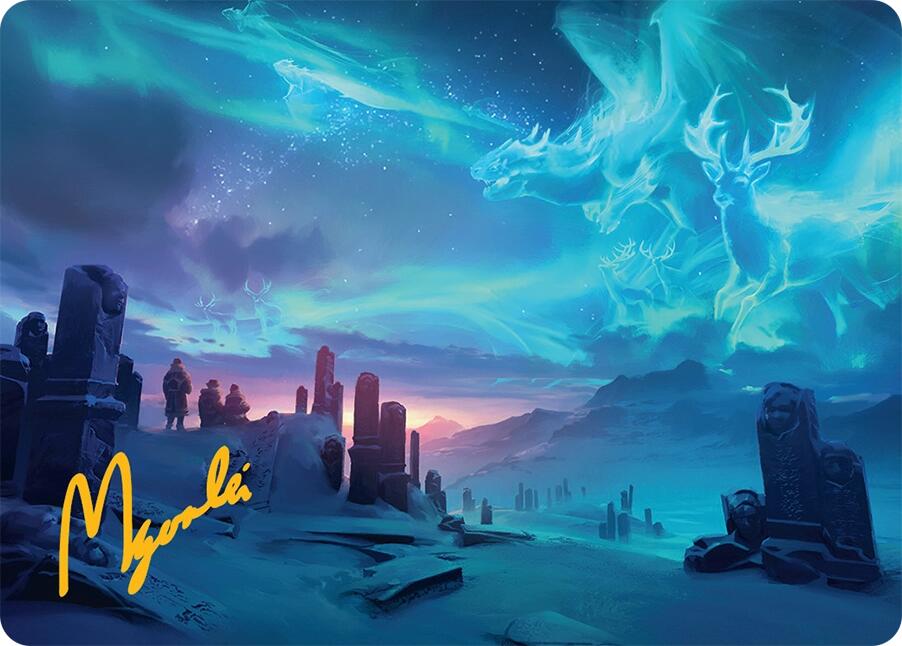 Auroral Procession Art Card (20/54) (Gold-Stamped Signature) [Tarkir: Dragonstorm Art Series] | Devastation Store