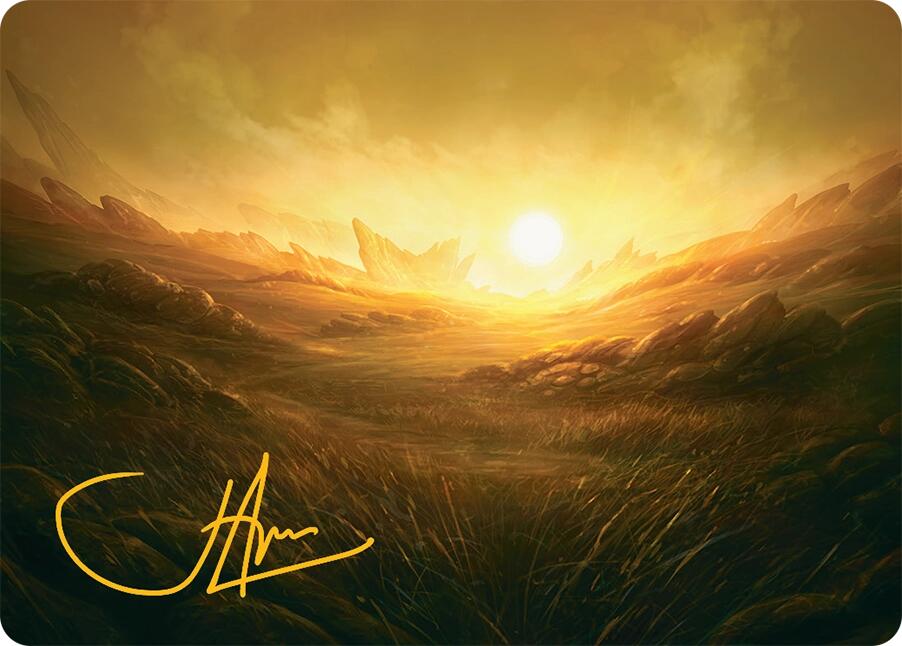 Plains Art Card (31/54) (Gold-Stamped Signature) [Tarkir: Dragonstorm Art Series] | Devastation Store