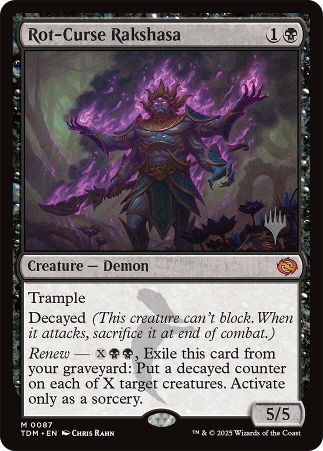 Rot-Curse Rakshasa [Tarkir: Dragonstorm Promos] | Devastation Store
